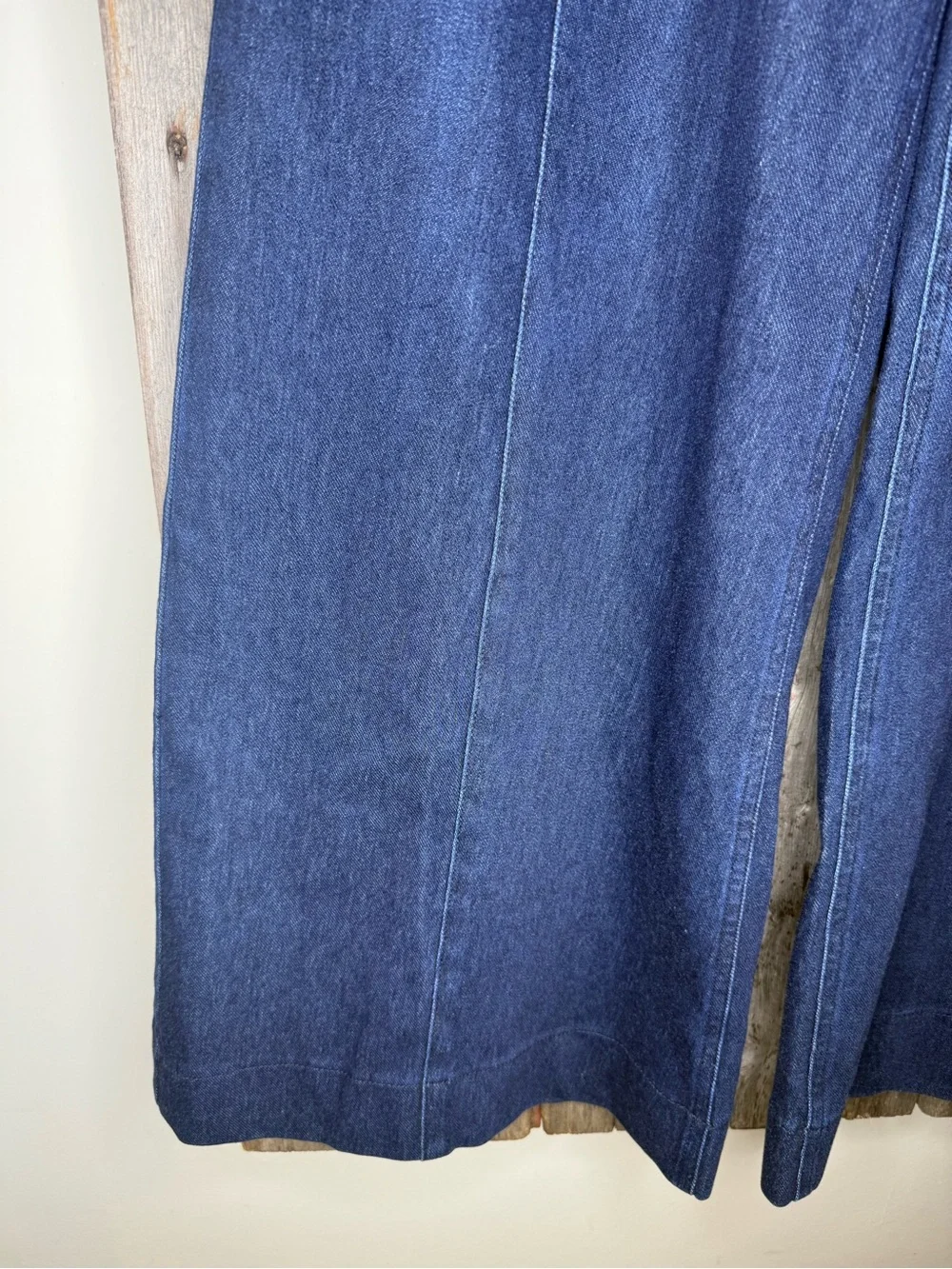 NWT HALARA Flex™ High Waisted Pockets Washed Casual Wide Leg Jeans Deep Indigo S